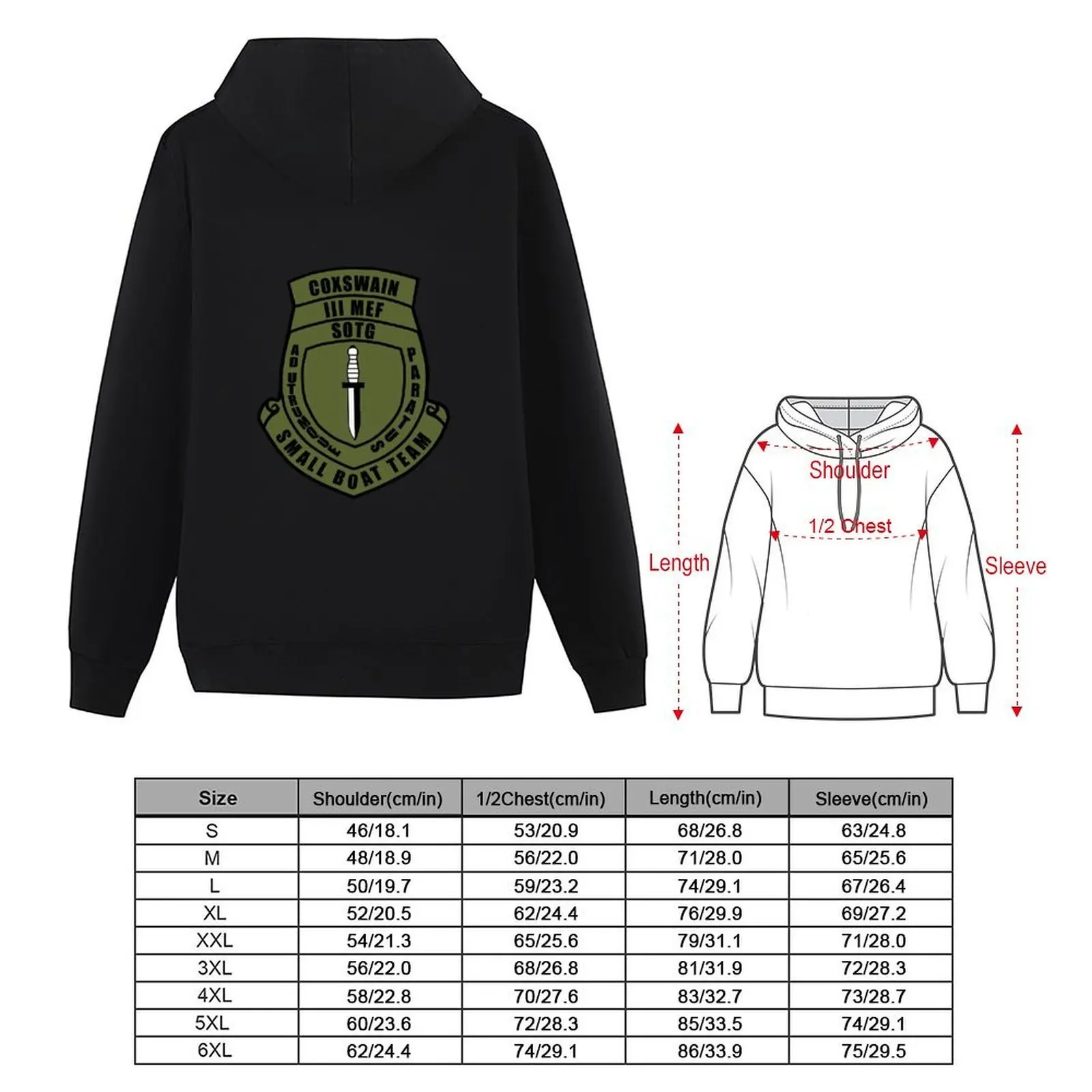 SOTG III MEF Coxswain قارب صغير فريق هوديي الملابس الكورية الرجال قميص العرق النمط الياباني الرجال معطف الرجال هوديي البلوز