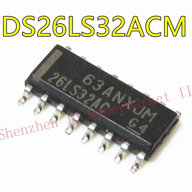 2pcs/lot DS26LS32ACM DS26LS32A SOP Quad Differential Line Receivers