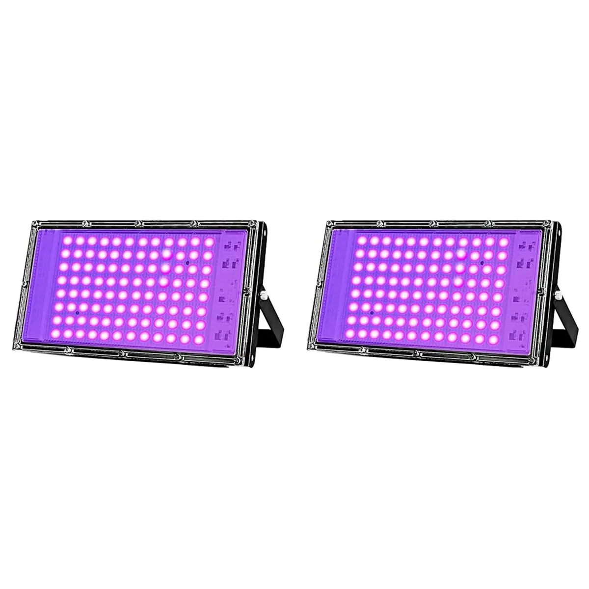 ABUG-2X Led Uv Floodlight 100W 395Nm Lights Germicidal Lamp Curing Outdoor Light Ultraviolet Plug Lamps EU Plug