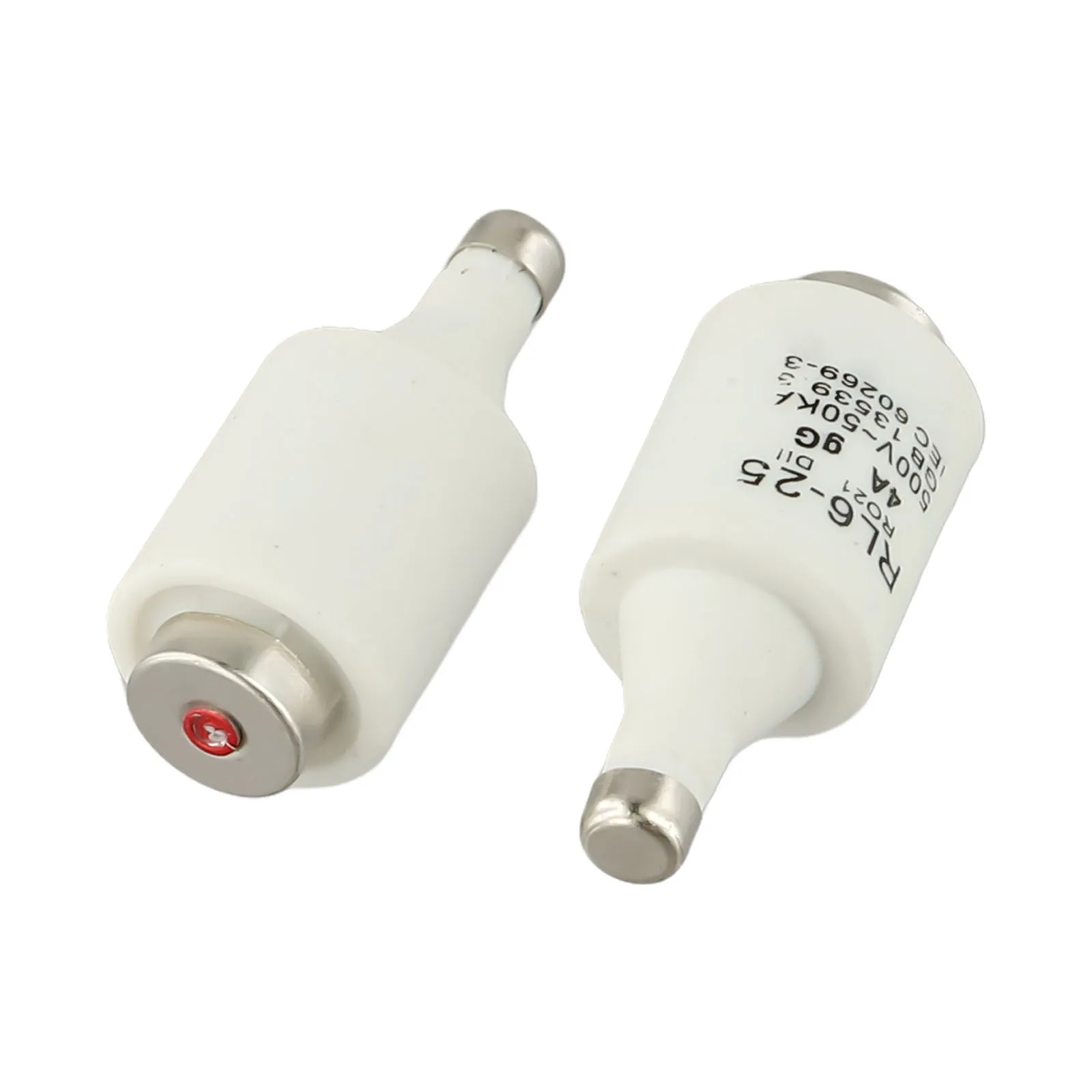 AAAAASpiralEarthenwareFusePack كسر 500VAC فيوز DII حجم DII الصمامات 4A تصنيف الحالي 50kA قدرة انقطاع