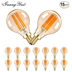 Amber G45 Led Bulb Light 4W 6W E14 220V Filament Lamp Mini Globe Warm White Vintage Dimmable Chandelier Indoor Decoration Home