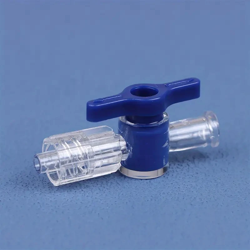 10 قطعة EO البلاستيك المعقم اتجاهين محبس المعدات الجراحية الطبية البلاستيك اتجاهين محبس معقم #5