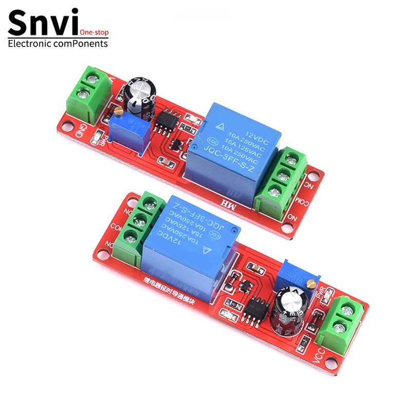 

Snvi NE555 DK555 Timer Switch Adjustable Disconnect Module Time delay relay Module DC 12V Delay relay shield 0~10S