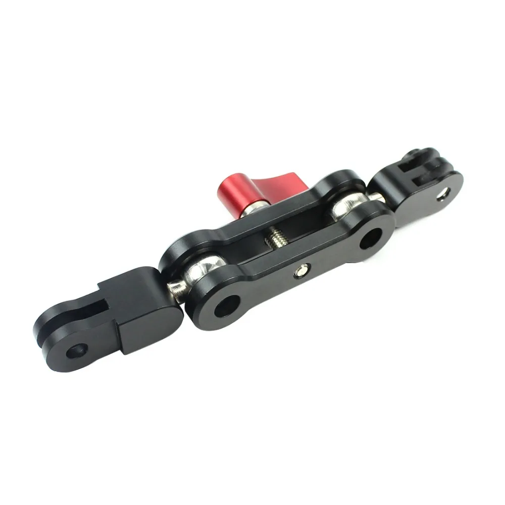Adapter für magische Arm montage aus Aluminium legierung Doppelkopf-Pivot-Aktivität stecker 360 Umdrehung für Gopro 13 für Insta360 x4 Osmo-Aktion – Detail 6