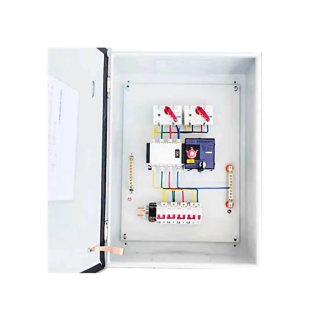 

Customized Dual Power Switch Control Box, Low Voltage Distribution Cabinet, ATS Power Distribution Board