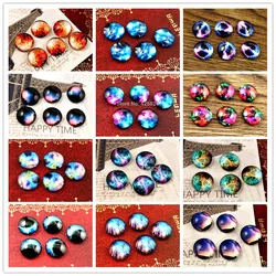 Vendita calda 20pcs 12 millimetri Handmade Photo Vetro Cabochon (Nebula Stile)