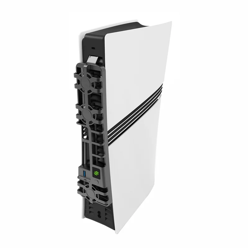 ABKQ-For PS5 PRO مروحة تبريد لوحدة التحكم في الألعاب PS5 الذكية التحكم في درجة الحرارة مروحة خلفية ثلاث سرعات مروحة قابلة للتعديل