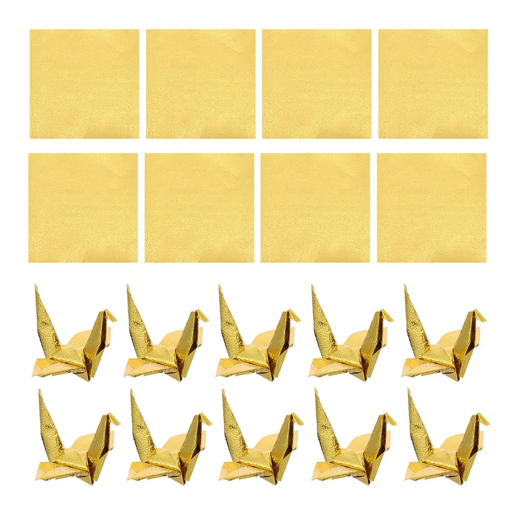 100 stks Origami Papier Voor Diy Kraan Vouwen Ambachtelijke Projecten Parel Glanzend Vierkant Enkelzijdig Papier Student Supply Handwerk
