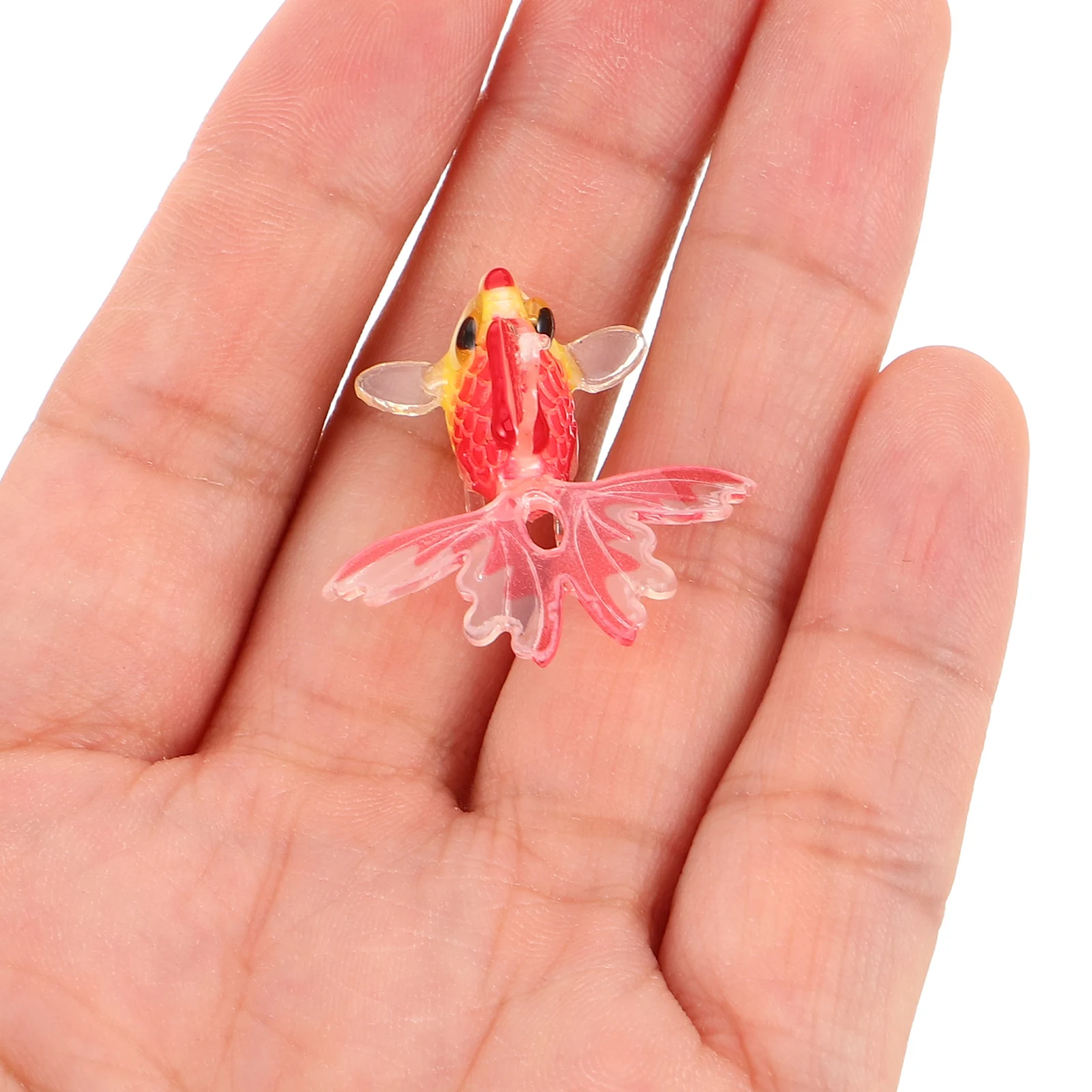 

6 Pcs Colored Goldfish Pendants Aesthetic Charms for Jewelry Making Cute Bracelets