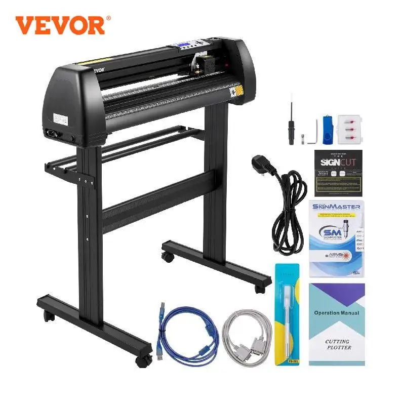 VEVOR 28in Vinyl Cutter Machine Vinyl Plotter LCD Display with SignCut Software