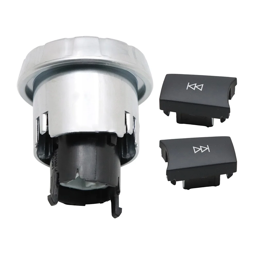 Black Chrome CD Audio Control Button Knob Cover Kit for Mercedes For W176 For W204 W212 W207 W218 W172 W246 W156 X204