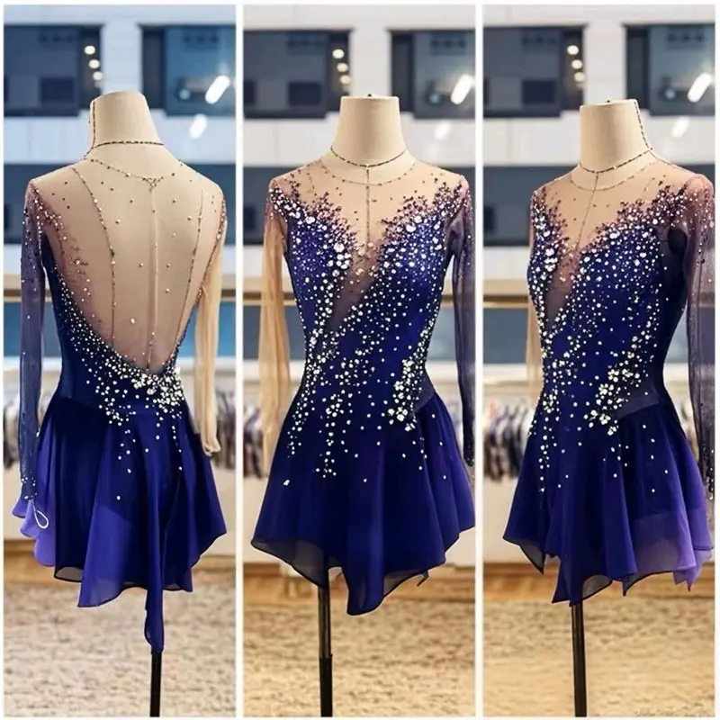 

Figure skating training clothes, performance skirts, grading exams, Coasten skating skirts, customizable for children and adults