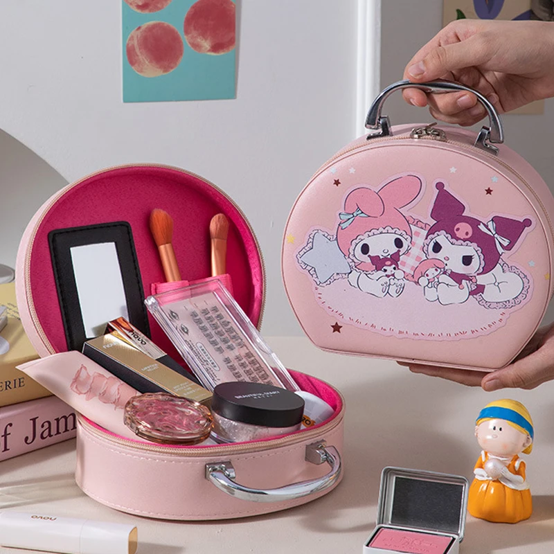 nova-mala-de-viagem-kawaii-com-estampa-de-desenho-animado-bolsa-de-cosmeticos-kuromi-estojo-de-maquiagem-mini-portatil-a-prova-d'Agua-bolsa-de-armazenamento-fofa