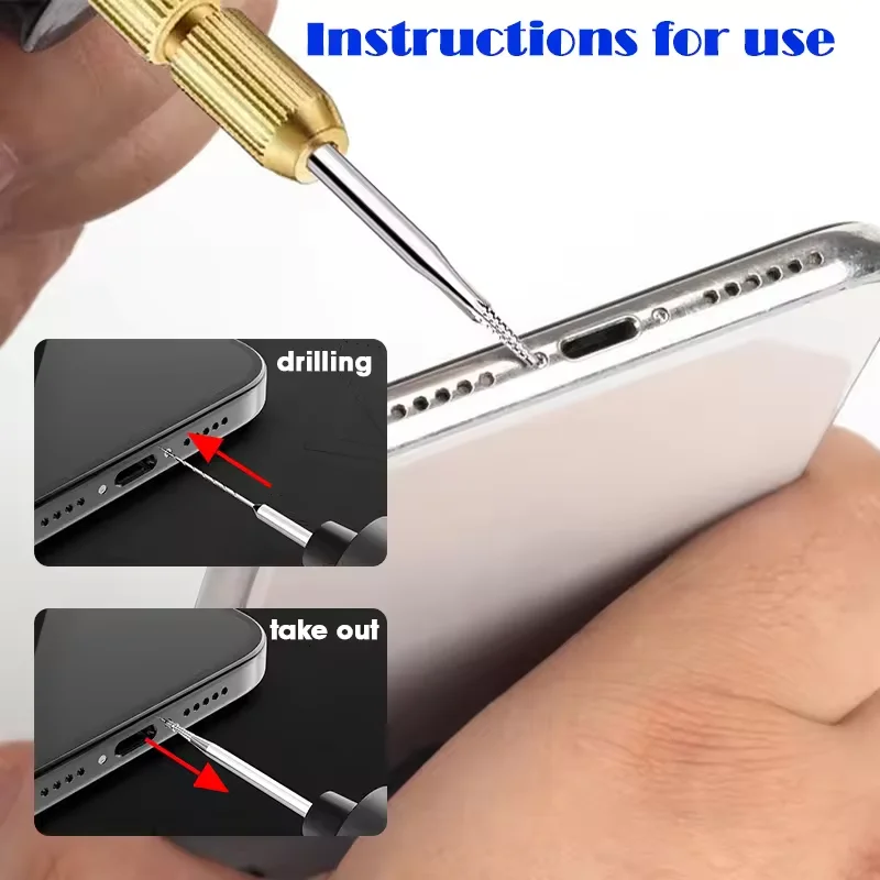 Punta da trapano scorrevole per piercing in lega da 10 pezzi Rimuovi rapidamente le viti scivolate Estrattore di punte da trapano senza danneggiare lo strumento di riparazione