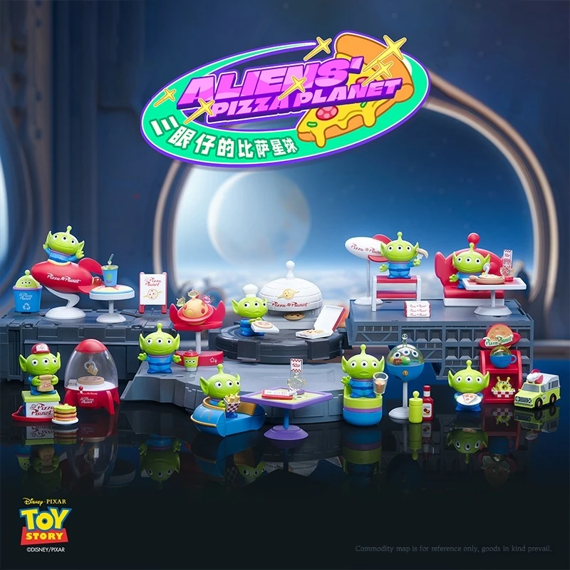 

Disney Pixar Alien Pizza Planet Series Blind Box Figures Creative Diy Display Model Mini Figurine Children'S Toys Birthday Gifts