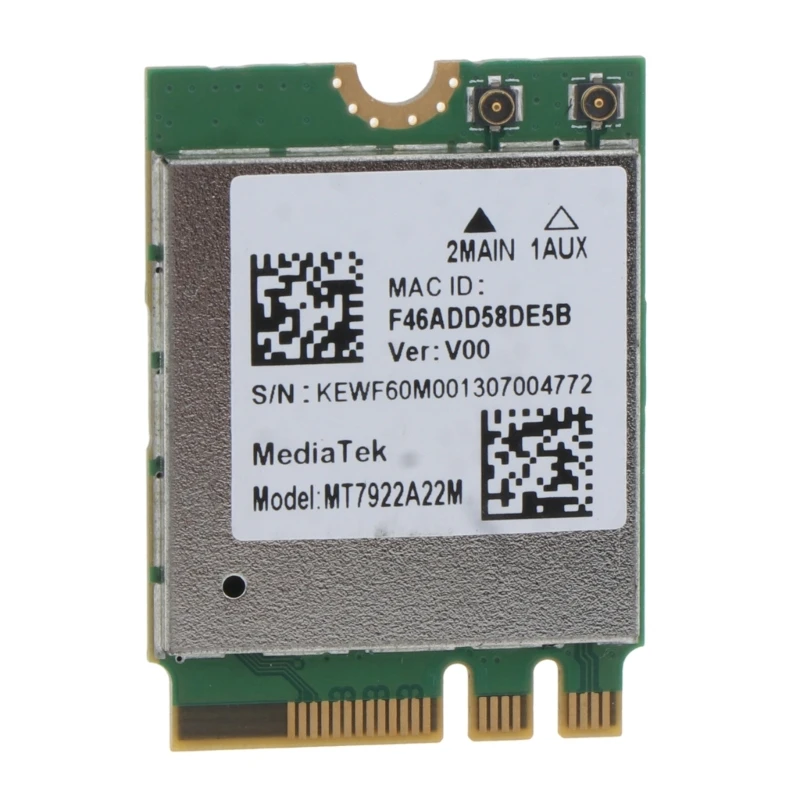 MT7922 Tri-Band WiFi 6E Card 802.11ax Wireless NGFF M.2 WiFi Card for Windows Dropshipping