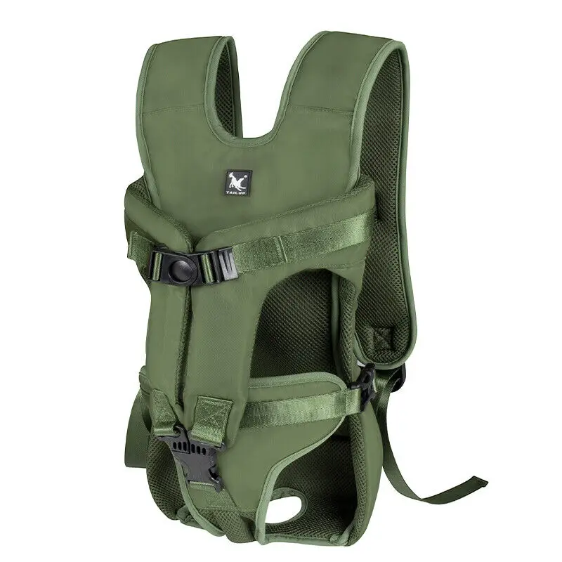 Outdoor-Haustier-Tragetasche für vorne am Hals, verstellbarer, freihändiger Hunderucksack für mittelgroße und kleine Hunde – Detail 12