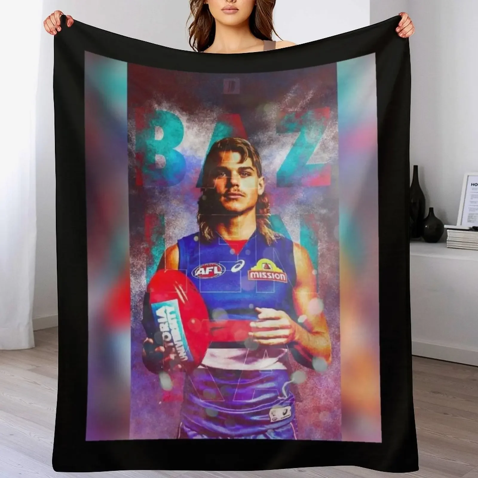 

Bailey Smith Graphic Throw Blanket Luxury St Bed Fashionable Personalized Gift Furry Blankets