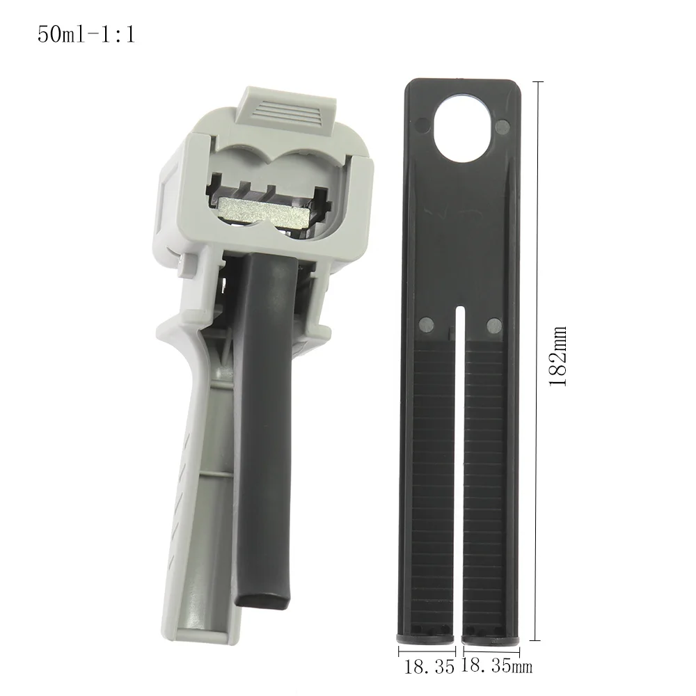 Manuelle 50-ml-Klebepistole mit zwei Komponenten, AB-Epoxid-Dichtmittel, Verhältnis 1:1 Applikator, selbstklebender, gemischter manueller Kartuschenpistolen-Spender – Detail 1