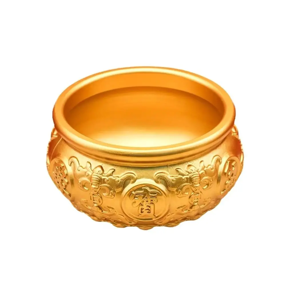 1Pcs Fortunate Brass Cornucopia Good Luck Magical Power Treasure Bowls 4/6/8cm Attract Wealth Desktop Small Ornament Home Decor