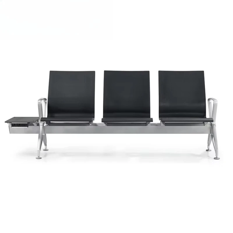 Hot Sale Hospital Waiting Room Chair Station 3 Seats Waiting Chair Pu Airport Chair with Side Table