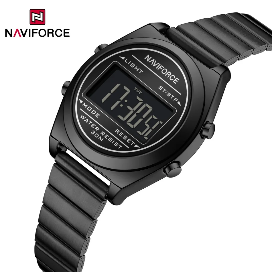 

NAVIFORCE женские модные цифровые часы водостойкие спортивные ЖК-будильник с дисплеем даты и дня женские спортивные часы Reloj Muj