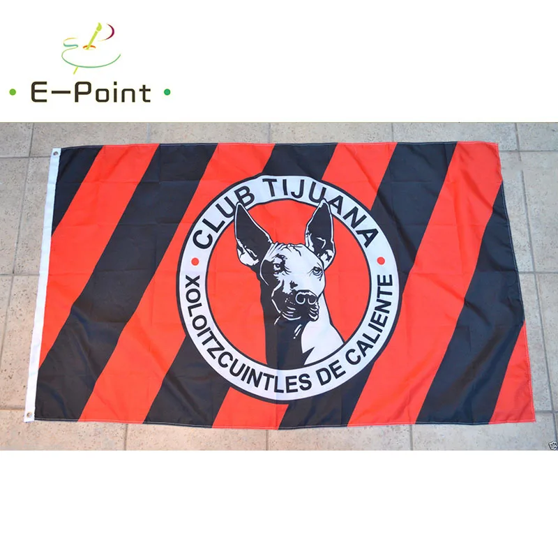 نادي تيجوانا العلم 3ft * 5ft (90*150 سنتيمتر) حجم زينة عيد الميلاد للمنزل العلم راية الهدايا #1