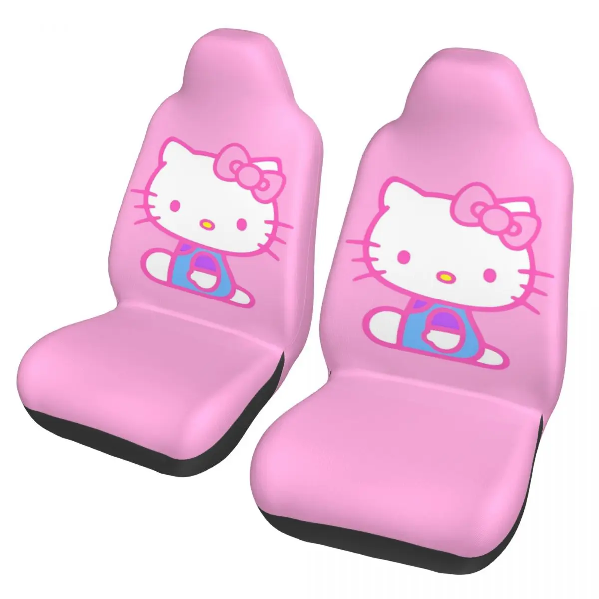 Hello Kitty Cartoon Anime Universal Car Seat Cover Off-Road For SUV Car Seat Mat Polyester Hunting