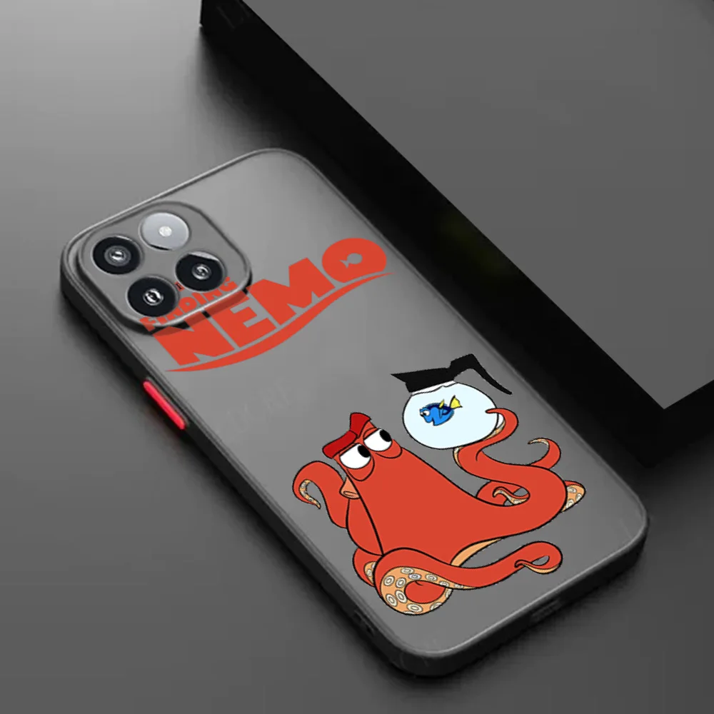 حافظة لهاتف Redmi 9T 9a 9c 14c 10a 10c نوت 8t 9 10s 10 8 9s Xiaomi 10T 14 Pro العثور على نيمو ديزني غطاء أسود شفاف