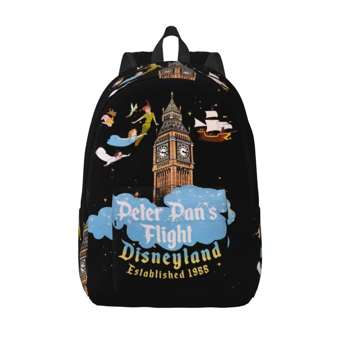 

Peter Pan Flight Neverland Backpack for Men Women Teenage Student Work Daypack Laptop Canvas Bags Outdoor