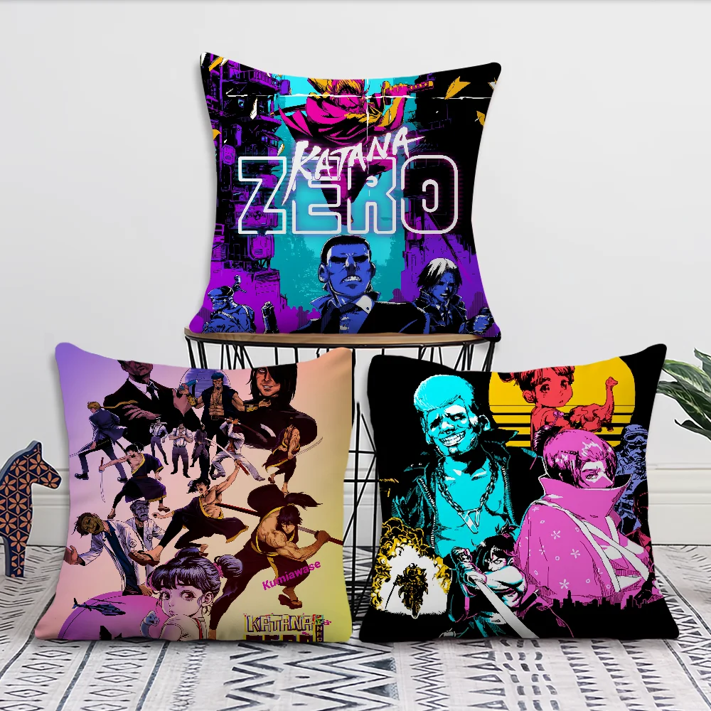 Comfortable soft Pillow Case for Sofa Living Room Home office Decor and Zero Protective K-Katana Game Covers