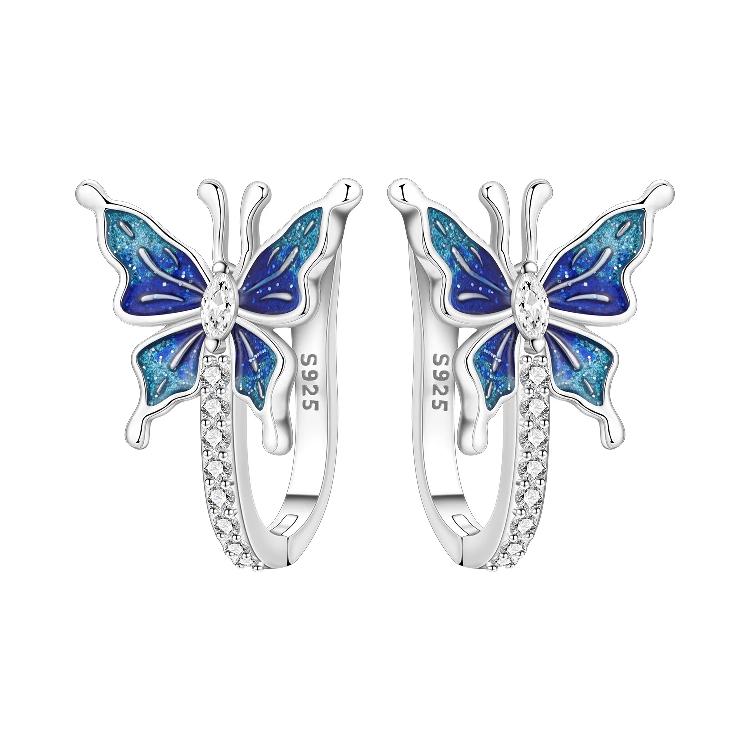 Schlichte U-förmige Ohrringe aus 925er-Sterlingsilber, Schmuck, vielseitige Creolen für Frauen, Schmuck, feine Geburtstagsfeier-Geschenke