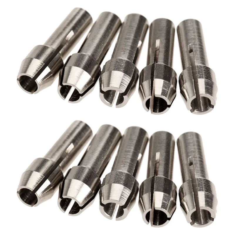 

-FQYL Mini Drill Chuck 1/8Inch (3.2Mm) Diameter Mini Drill Bit Chuck For Dremel Rotary Tools Power Tool Accessories 10 Pack