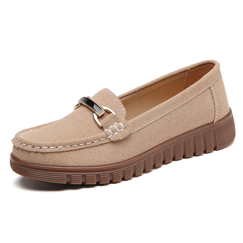 Women\'s Soft Soled Flat Shoes Spring and Autumn 2023 Mother\'s Shoes Anti Slip Wear-resistant Casual Vulcanized Shoes