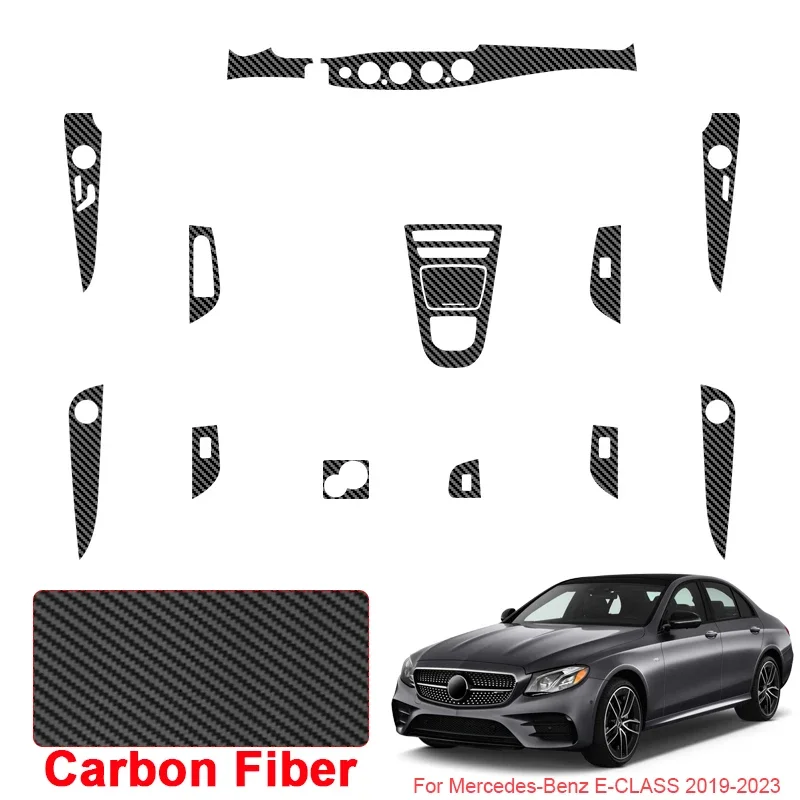 

Car Interior Sticker Lifting Window Panel Decal Gear Inner Door Protective Film Accessory For MERCEDES-BENZ E-CLASS 2019-2025