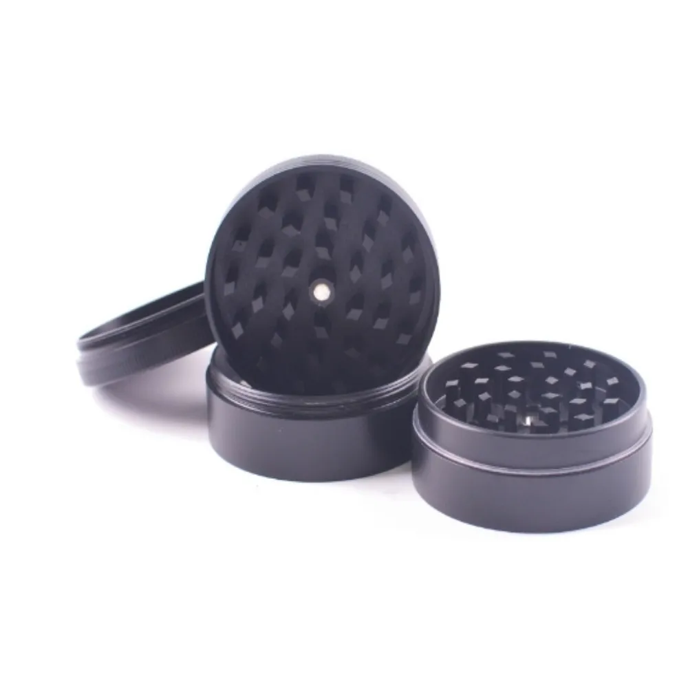 Cigarette Grinder Zinc Alloy Four Flat Grinder Grinder Cigarette Shredder Flat Zinc Alloy Metal Manual Cigarette Shredder