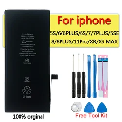 Lithium Battery For IPhone 5S 5SE 6 6s 6plus 7 7plus 8 8Plus XR XS Max 11Pro High Capacity Replacement Batteries