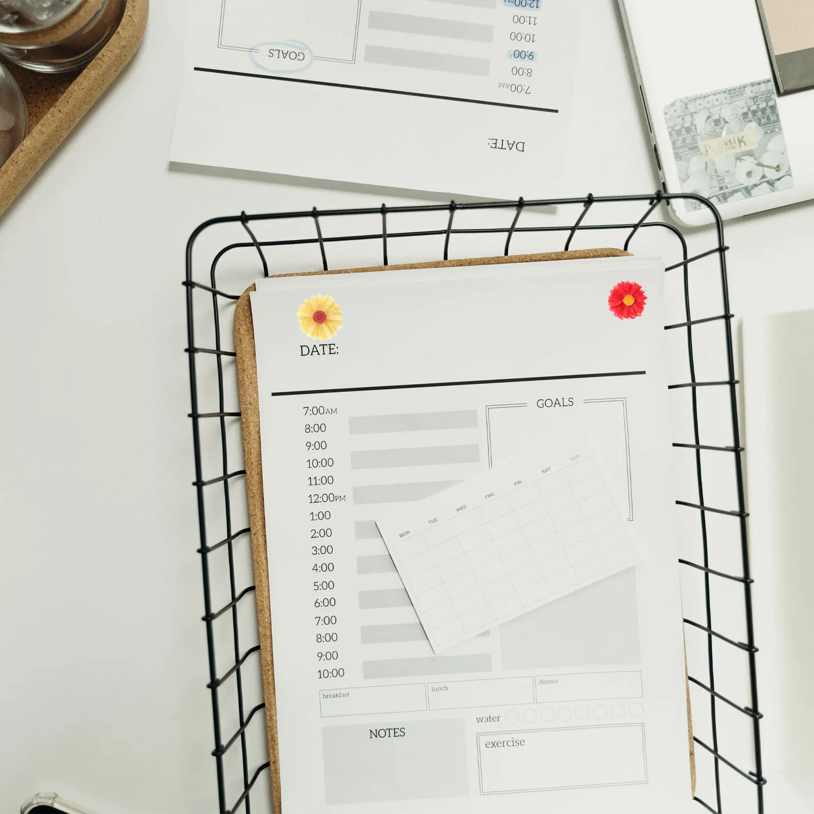 30 قطعة زهرة الايبوكسي دبابيس ضغط 1.3x1.3 سنتيمتر الملونة الإبداعية Thumbtacks للمنزل مكتب لوحة الإعلانات Corkboard استخدام