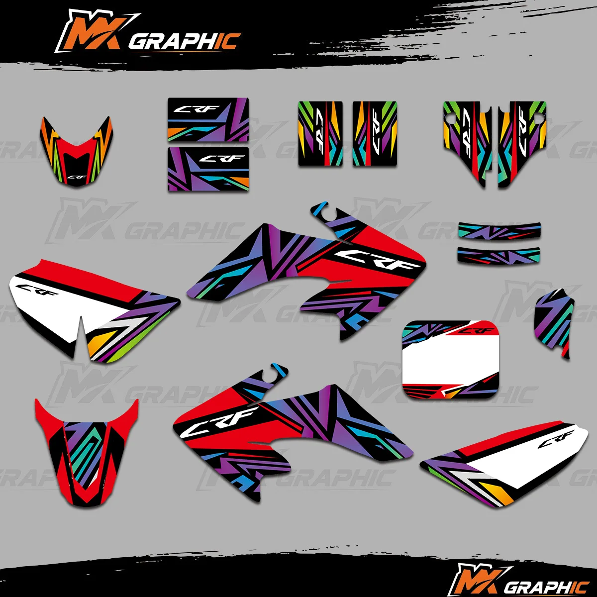

MXGRAPHIC для Honda CRF50 CRF 50 2004-2024 мотоциклетная графика фоновая наклейка комплект наклеек