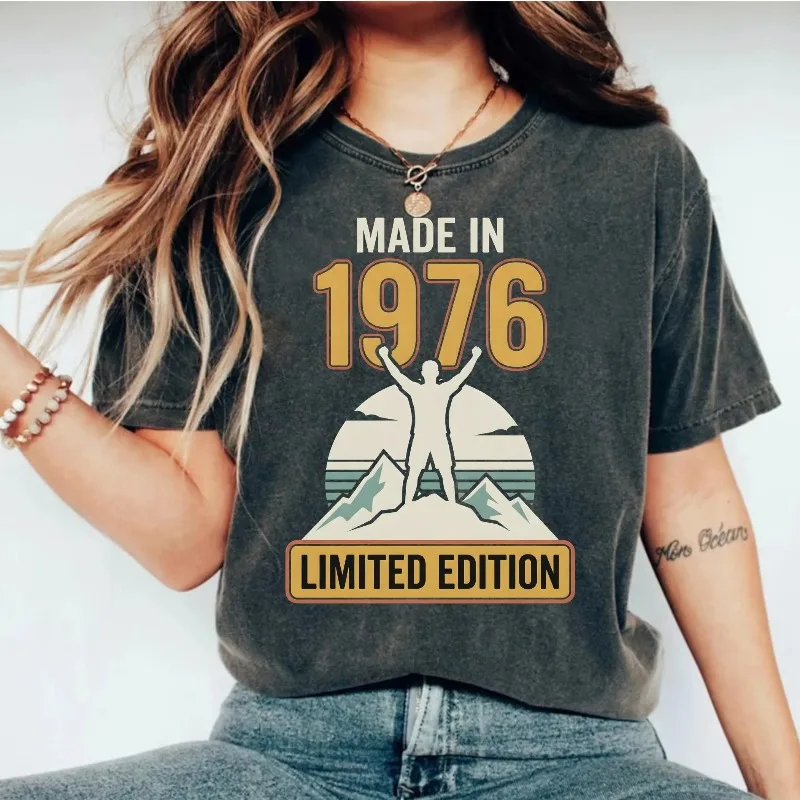 1976 Birthday Gift T Shirts, Limited Edition Born in 1976 Apparel, Vintage 1976 Birthday, 48th Birthday, Milestone Birthday Gift