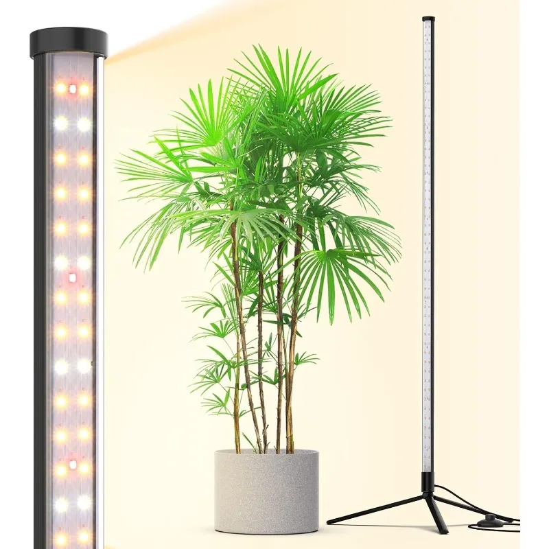 Grow Lights for Indoor Plants with Stand, 42W 169 LEDs Full Spectrum Wide Illumination Area