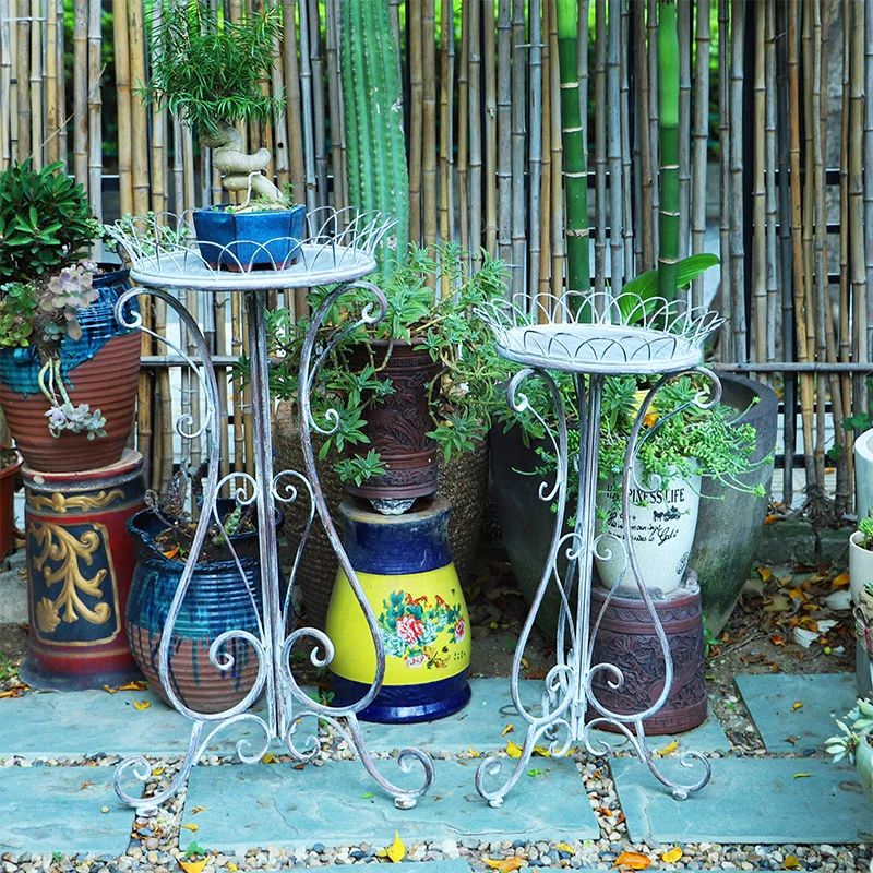 

Small-sized furniture, living room, bedroom stand floor-to-ceiling garden outdoor flower pot bracket courtyard bracket dec