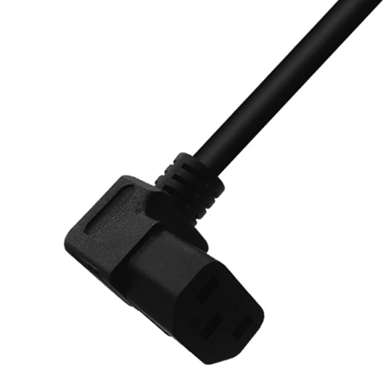 Ulepszony kątowy kabel zasilający z UE do C13 UP do telewizora do montażu na ścianie (wtyczka EU)