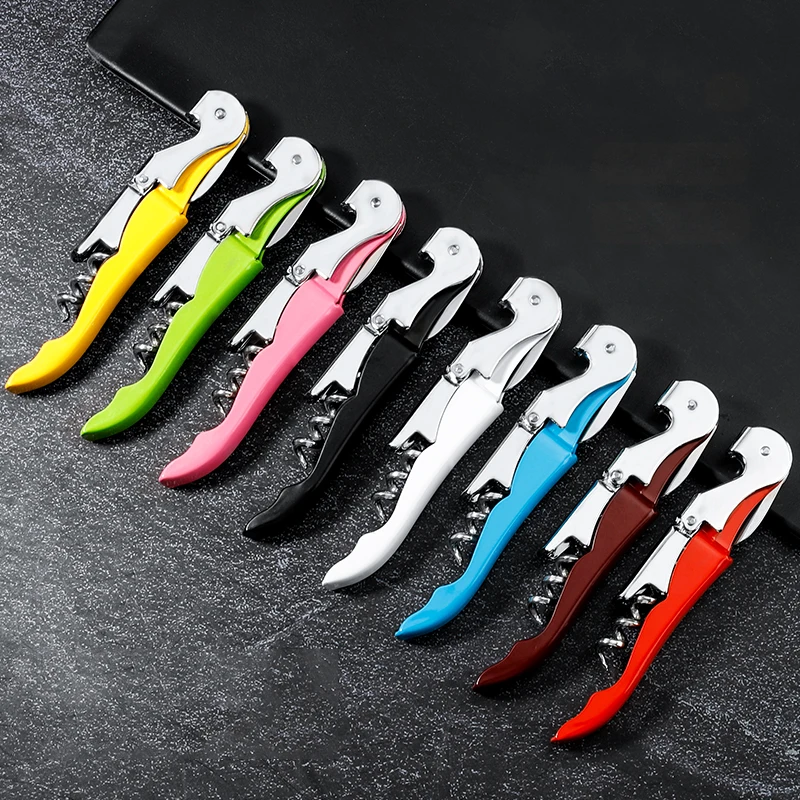 More Colors Stainless Steel Cork Screw Corkscrew Beer Cap Professional Bottle Opener Kitchen Bar Tools Accessories