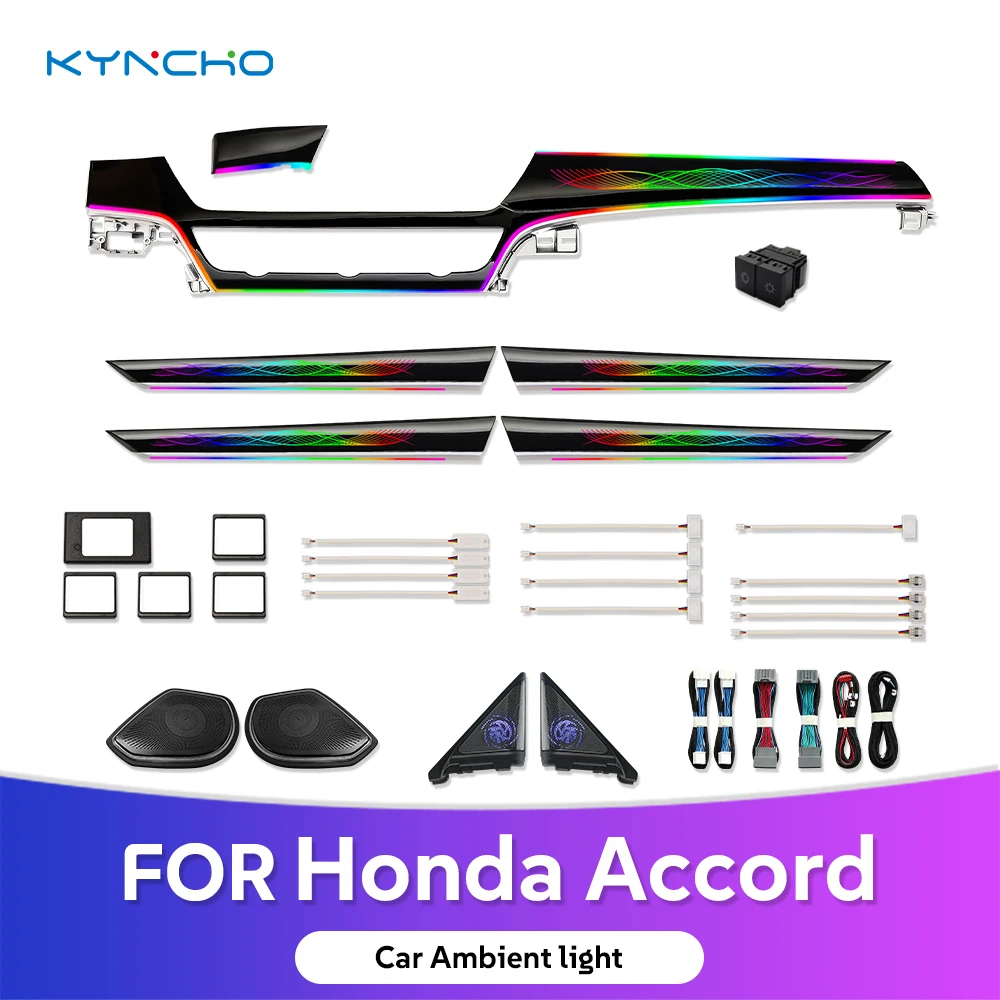 for Honda Accord Car Ambient Light Auto Interior Lighting LED Ambient Lighting Car Symphony Magic Color Lights