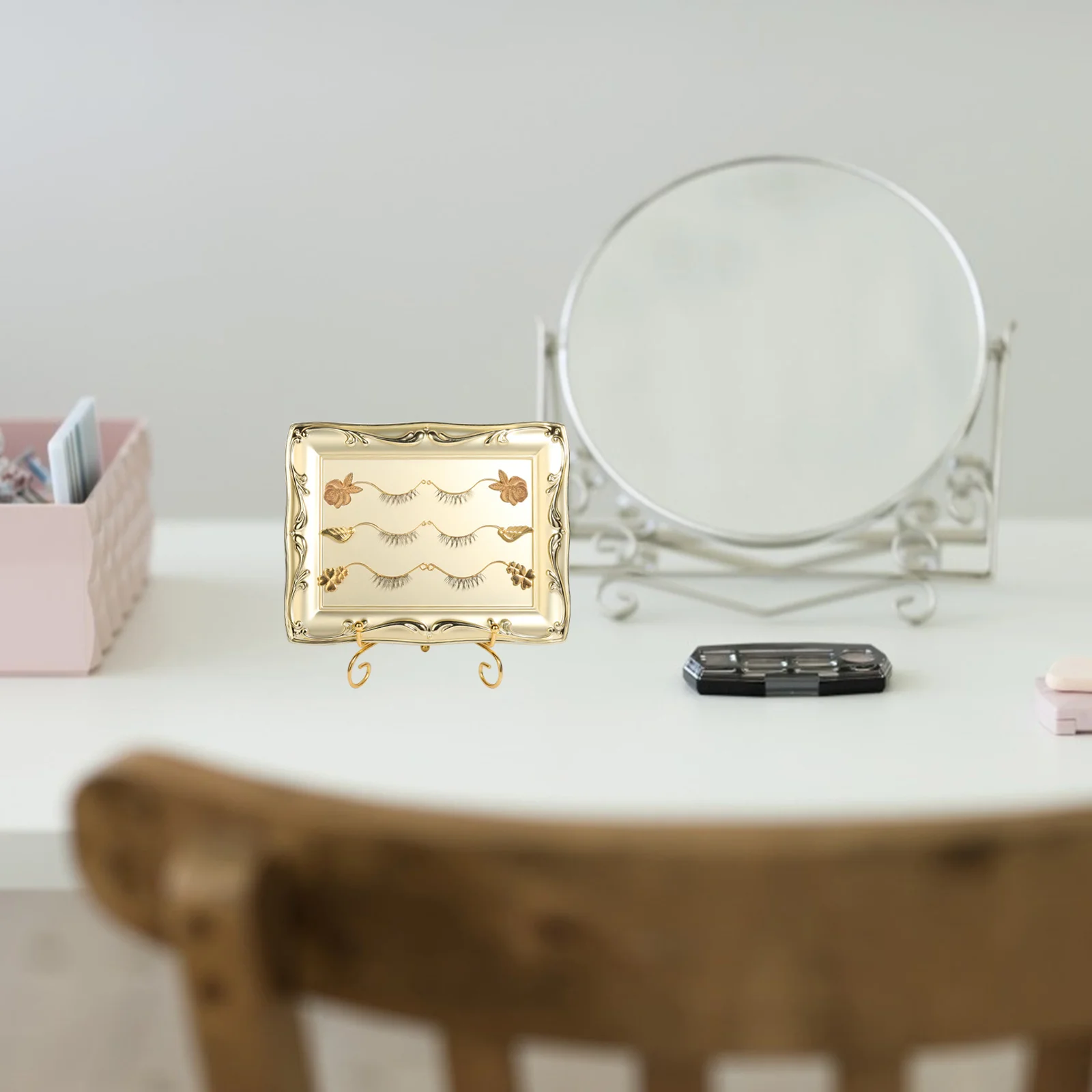 6쌍의 가짜 속눈썹 디스플레이 장치 편안한 착용을 위한 조절 가능한 속눈썹 보조 도구 및 살롱 용품 살롱 공급