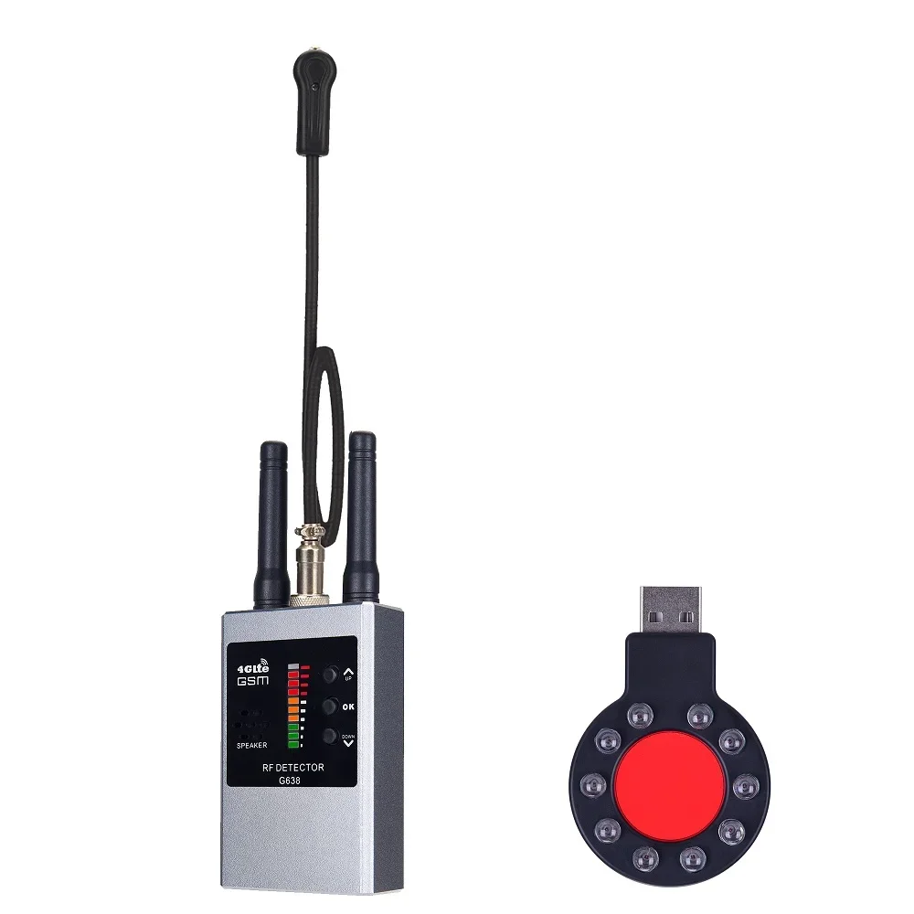 Profissional sem fio detector de sinal rf bug gsm gps rastreador mini câmera localizador ir varredura ai espera detecção automática