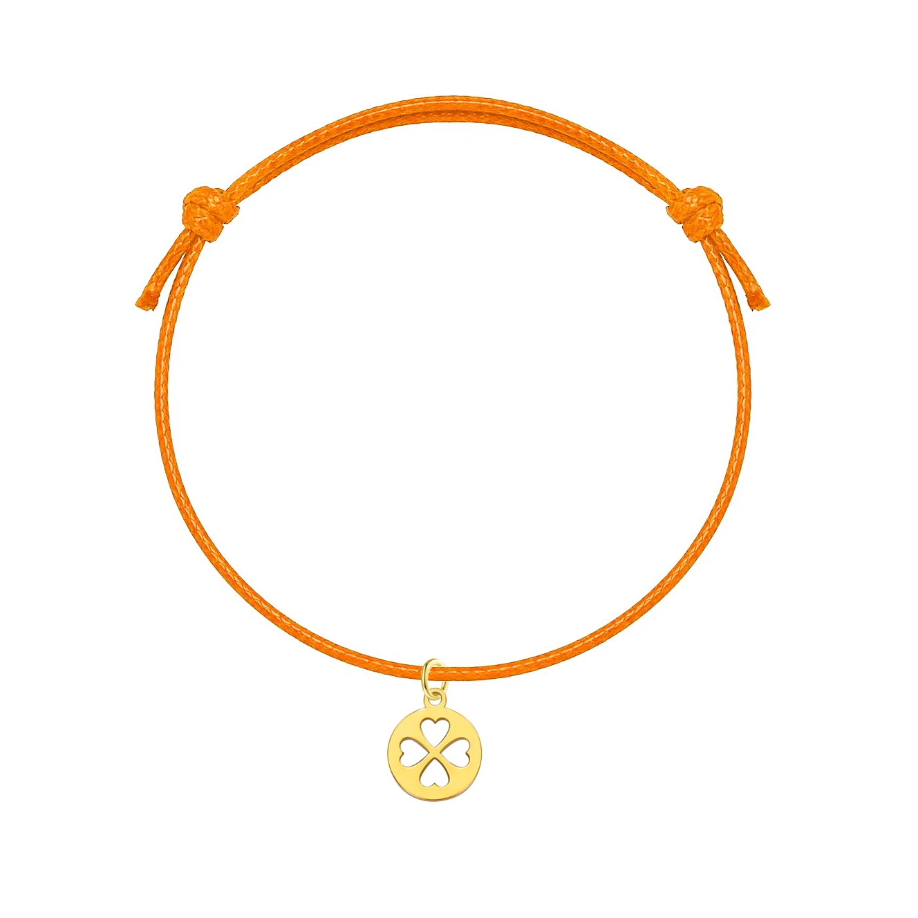 الفولاذ المقاوم للصدأ دائرة مستديرة الجوف أربع أوراق البرسيم سحر سوار المرأة 2025 موضة جديدة يدويا مشمع الحبل مجوهرات هدية