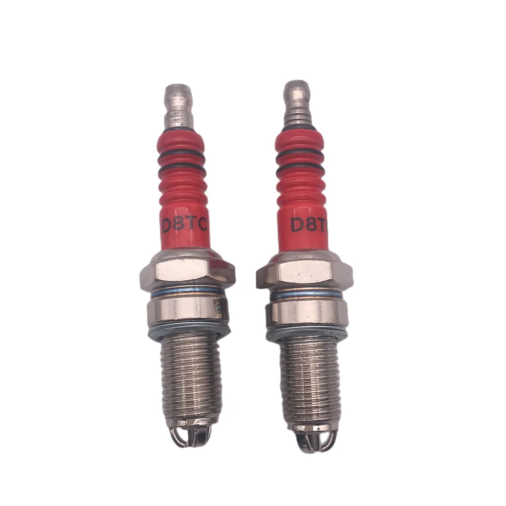 1/2Pcs A7TC D8TC Racing Spark Plug 3 Triple Electrode For GY6 CG 50 70 110 125 150CC Motorcycle Atv Scooter Dirt Bike Go Kart