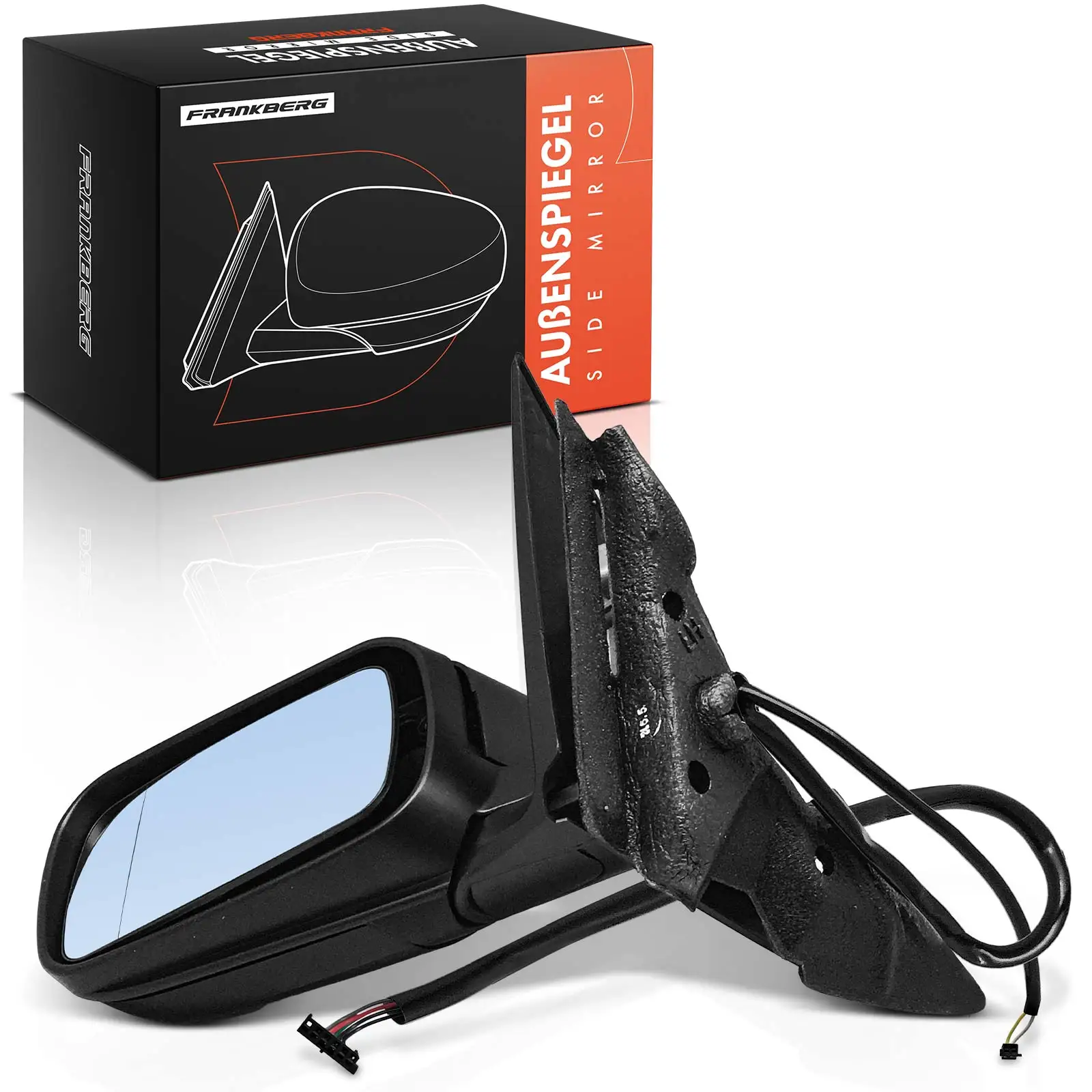 Frankberg 1x Buitenspiegel Links Voor BMW 3 Serie Touring E46 1998-2005 51168250437 51168238375 51168269025 51168245129-BLK